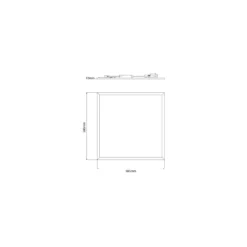 Noxion LED Panel Delta Pro V5 28W 3700lm - 830 Varm Vit | 60x60cm - UGR <19 - Sidelit - Philips Drivdon