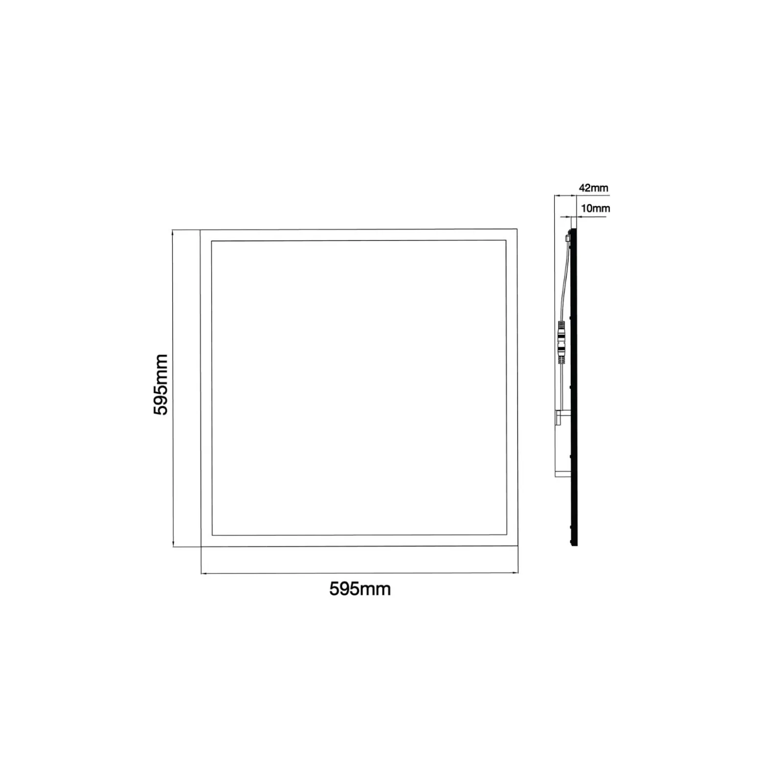 Noxion LED Panel Delta Pro V3 30W 3960lm - 830 Varm Vit | 60x60cm - UGR <19 - Philips Xitanium Drivdon - 3 Timmar Nödbelysning