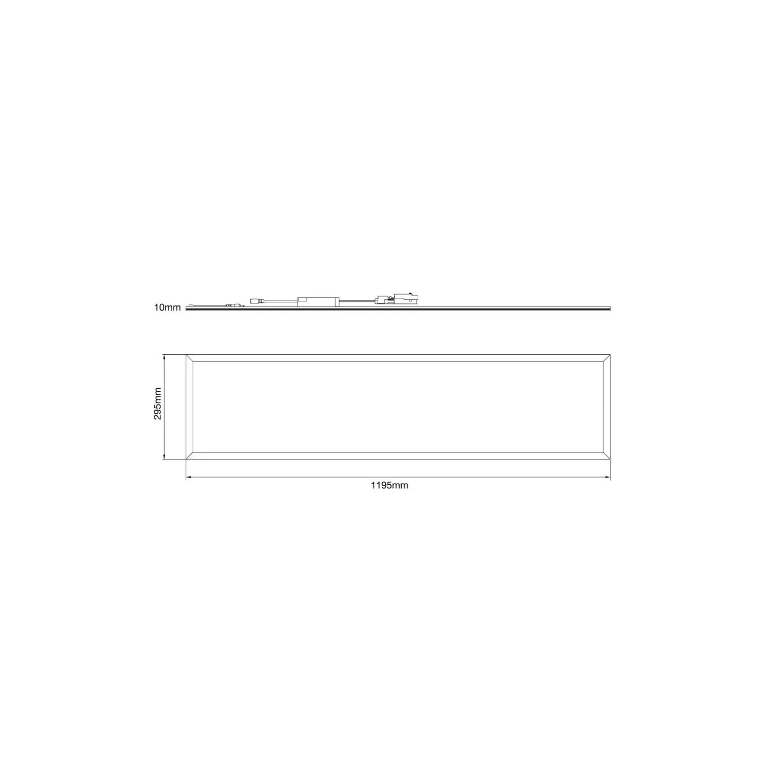 Noxion LED Panel Delta Pro V5 28W 3700lm - 830 Varm Vit | 120x30cm - UGR <19 - Sidelit - Philips Drivdon