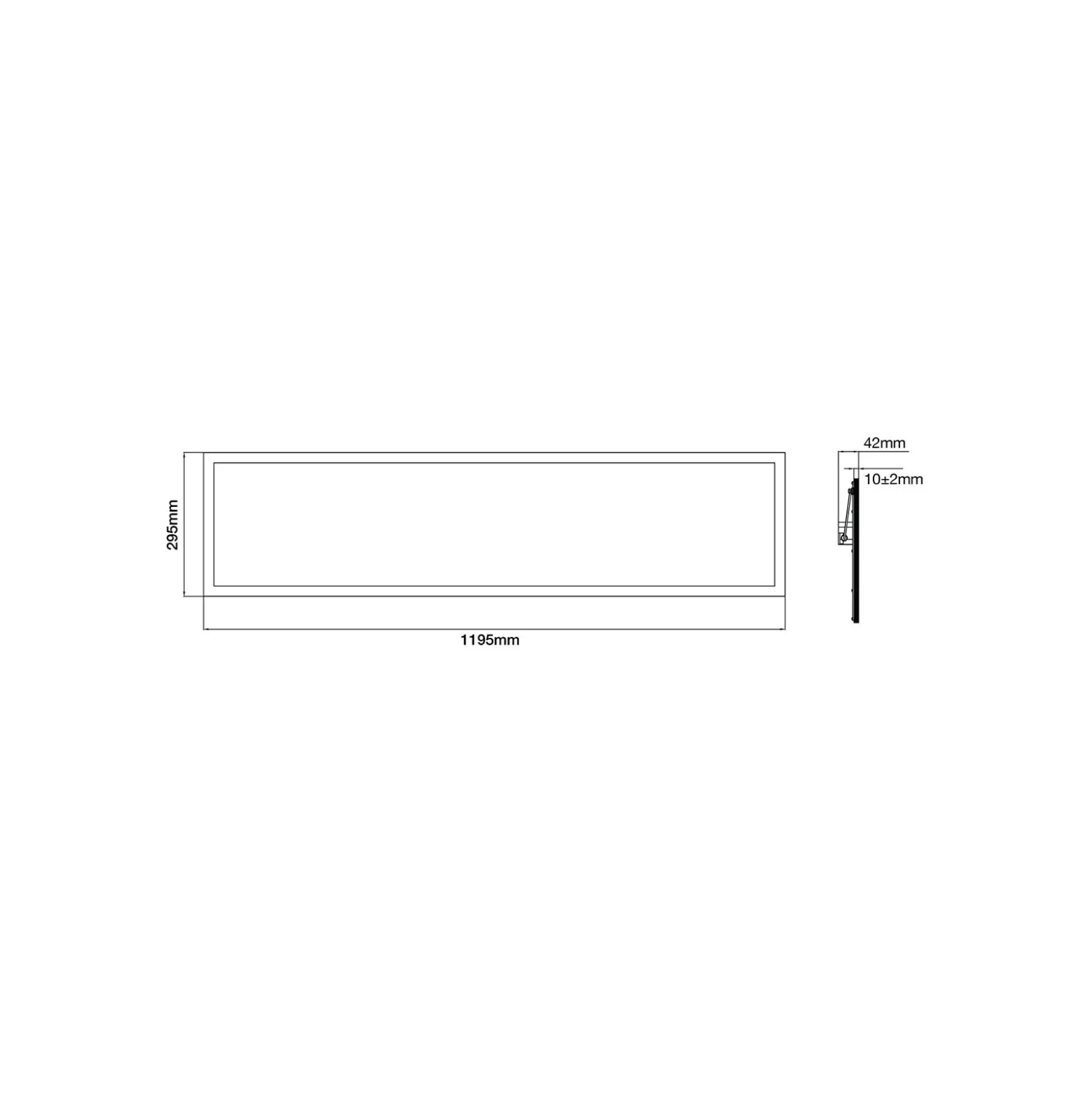 Noxion LED Panel Delta Pro V3 30W 4070lm - 840 Kallvit | 120x30cm - UGR <19 - Philips Xitanium Drivdon