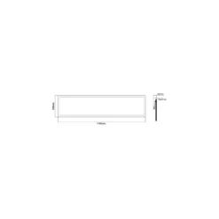 Noxion LED Panel Delta Pro V3 30W 4070lm - 840 Kallvit | 120x30cm - UGR < 19 - Philips Xitanium Drivdon - 3 Timmar Nödbelysning