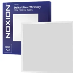 Noxion LED Panel Delta Ultra Efficiency - 200lm/W - 18W 3600lm - 840 Kallvit | 60x60cm - UGR<22 - Backlit