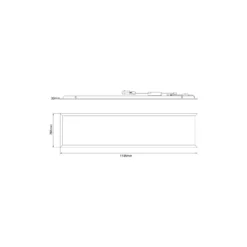 Noxion LED Panel Delta Value V5 28W 3920lm - 830-840 CCT | 30x120cm - Backlit - TRIAC Dimbar