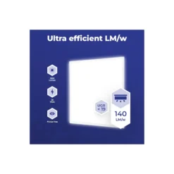 Noxion LED Panel Delta Value V5 Backlit 28W 3920lm - 830-840 CCT | 60x60cm - UGR <19 - Philips Drivdon