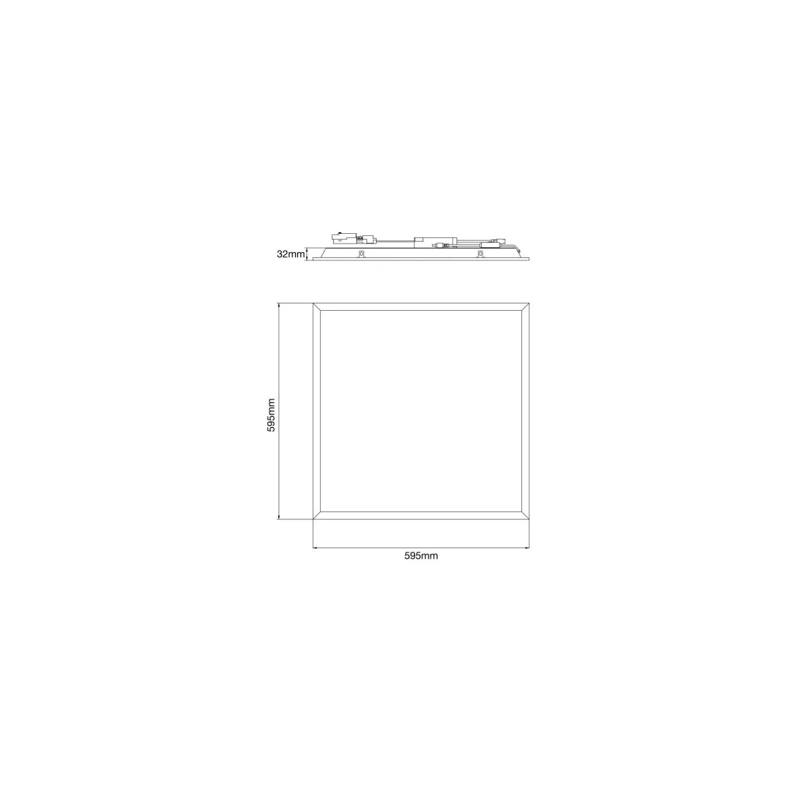 Noxion LED Panel Delta Value V5 28W 3920lm - 830-840 CCT | 60x60cm - UGR<19 - Backlit - DALI Dimbar
