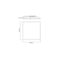Noxion LED Panel Ecowhite V4.0 13W 1560lm - 830-840-865 CCT | 30x30cm - Philips driver