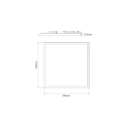 Noxion LED Panel Ecowhite V4.0 28W 3360lm - 830-840-865 CCT | 60x60cm - Philips driver