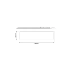 Noxion LED Panel Ecowhite V4.0 28W 3400lm - 840 Kallvit | 120x30cm - UGR <19 - Philips driver