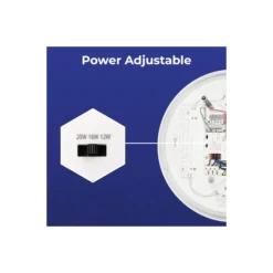 Noxion LED Plafond Corido V2 Vit 12/16/20W 2000lm 830-840-865 CCT | IP44 - Rörelse- och Ljussensor - Nöd 3H