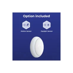 Noxion LED Plafond Pro V2 12/16/20W 2400lm - 830-840-865 CCT | 325mm - IP65 - Rörelse- och Ljussensor + Ring Vit