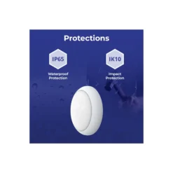 Noxion LED Plafond Pro V2 12/16/20W 2400lm - 830-840-865 CCT| 325mm - IP65 - Rörelse- och Ljussensor - 3 Timmar Nödbelysning + Ring Vit