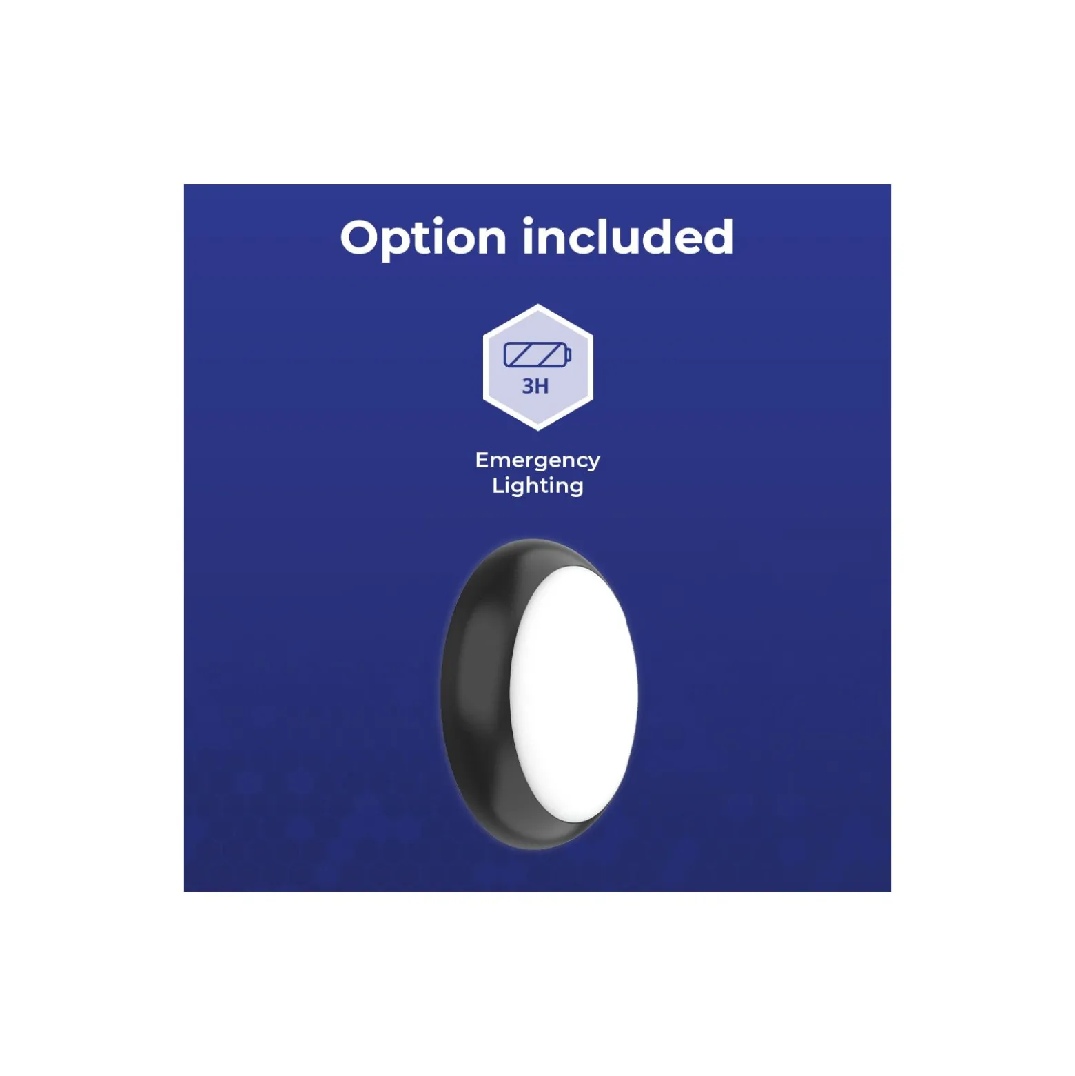 Noxion LED Plafond Pro V2 12/16/20W 2400lm - 830-840-865 CCT | 325mm - IP65 - 3 Timmar Nödbelysning + Ring Svart