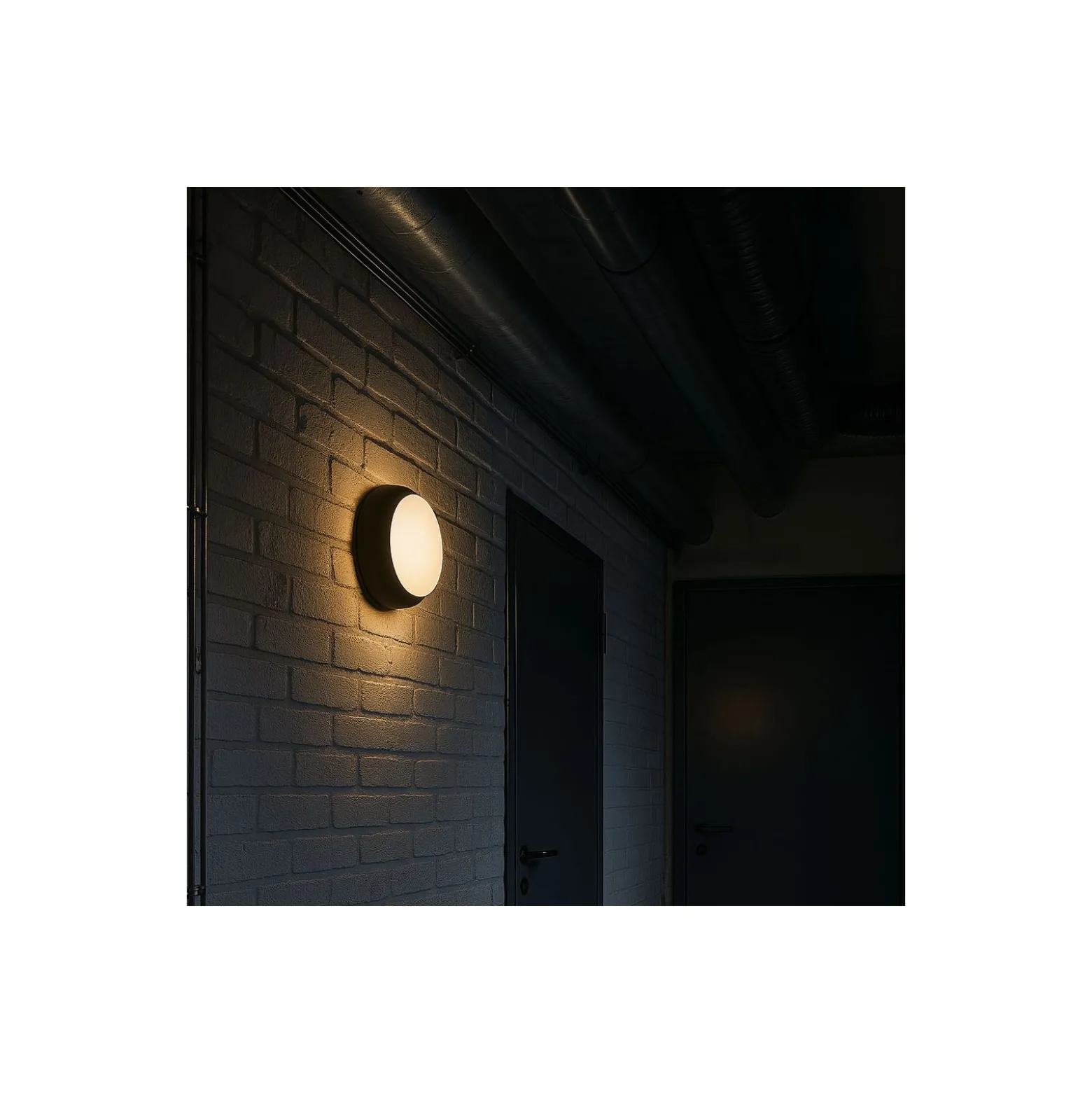 Noxion LED Plafond Pro V2 12/16/20W 2400lm - 830-840-865 CCT | 325mm - IP65 - 3 Timmar Nödbelysning + Ring Svart