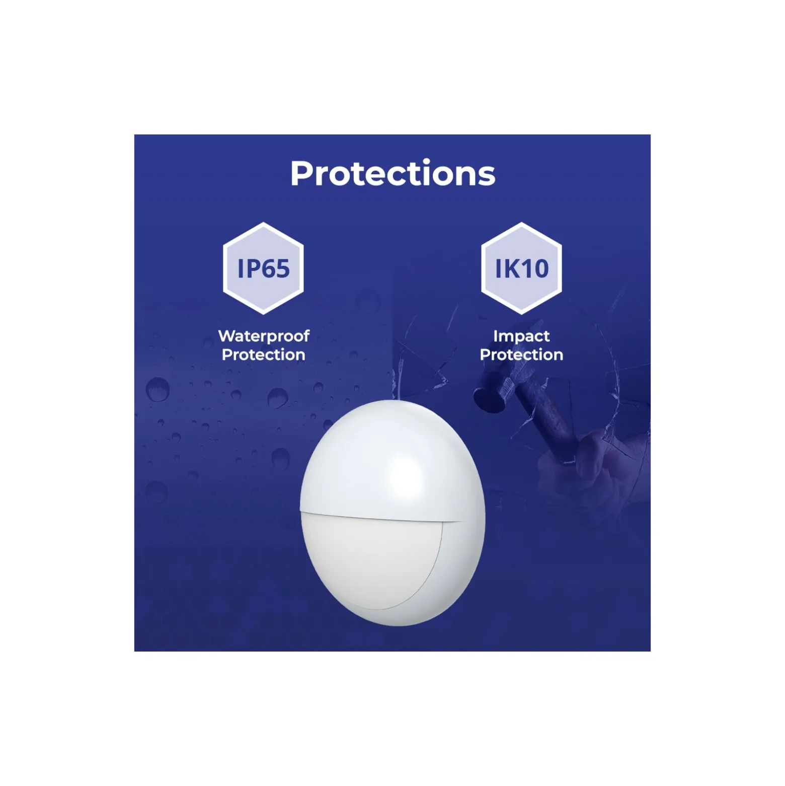 Noxion LED Plafond Pro V2 12/16/20W 2400lm - 830-840-865 CCT | 325mm - IP65 - 3 Timmar Nödbelysning + Ögonlock Ring Vit