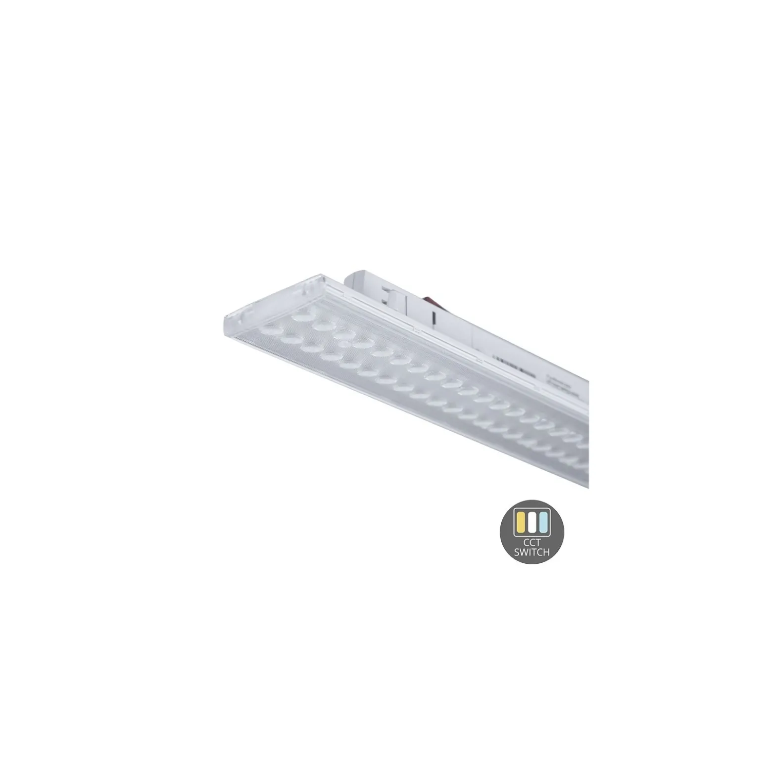 Noxion LED Railsfäste 3-Fas Vit Lutningsbar 40W/45W/50W/55W 8800lm 90D - 830-840-850 CCT | 150cm