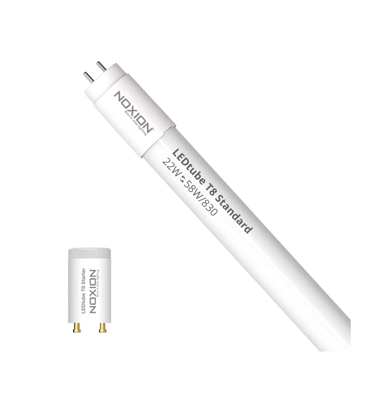 Noxion LED Rör T8 Avant (EM/Mains) Standard Output 19W 2300lm - 830 Varm Vit | 150cm - Ersättare 58W