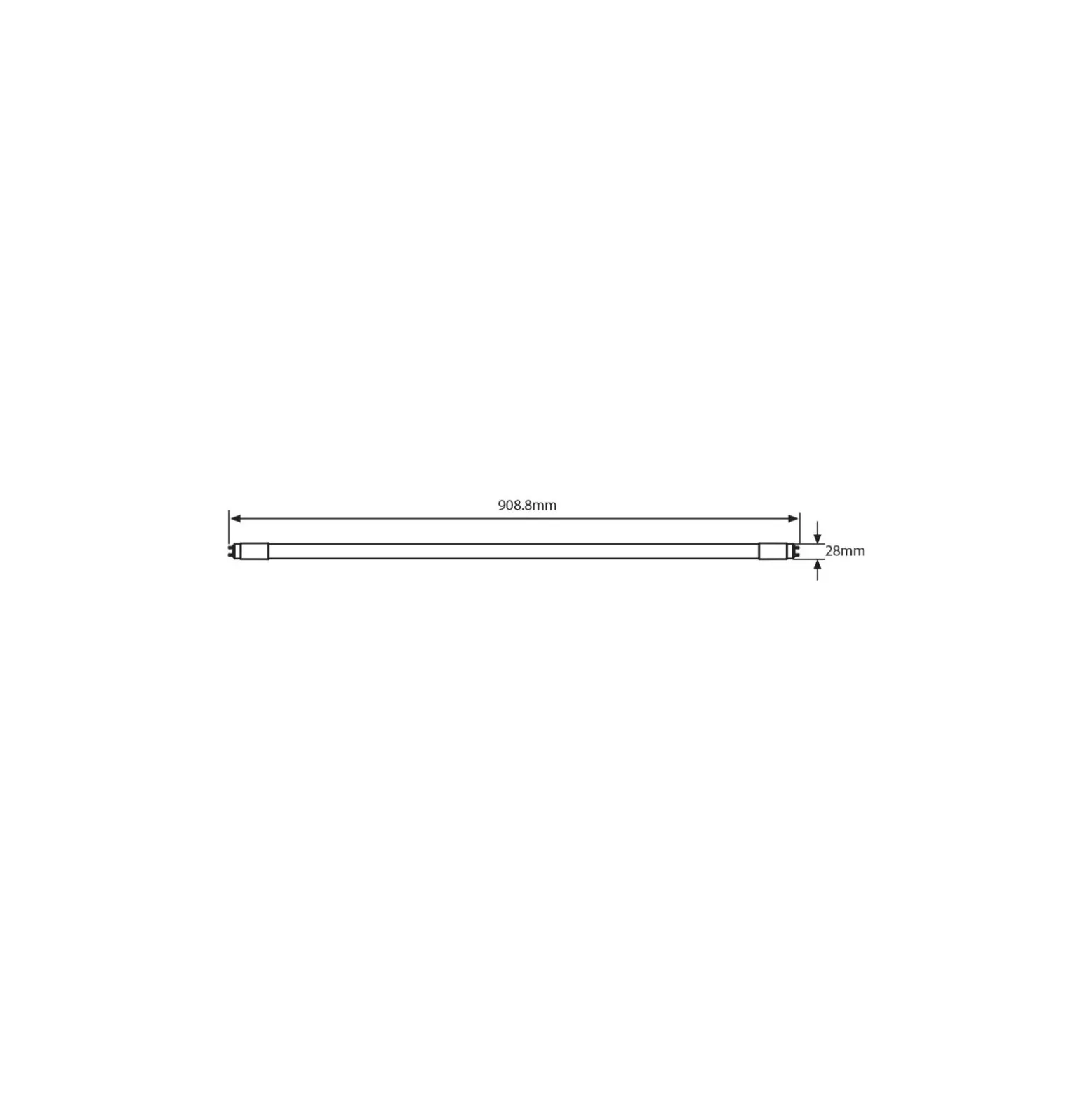 Noxion LED Rör T8 Avant Extreme (EM/Mains) High Output 11.2W 1575lm - 840 Kallvit | 90cm - Ersättare 30W