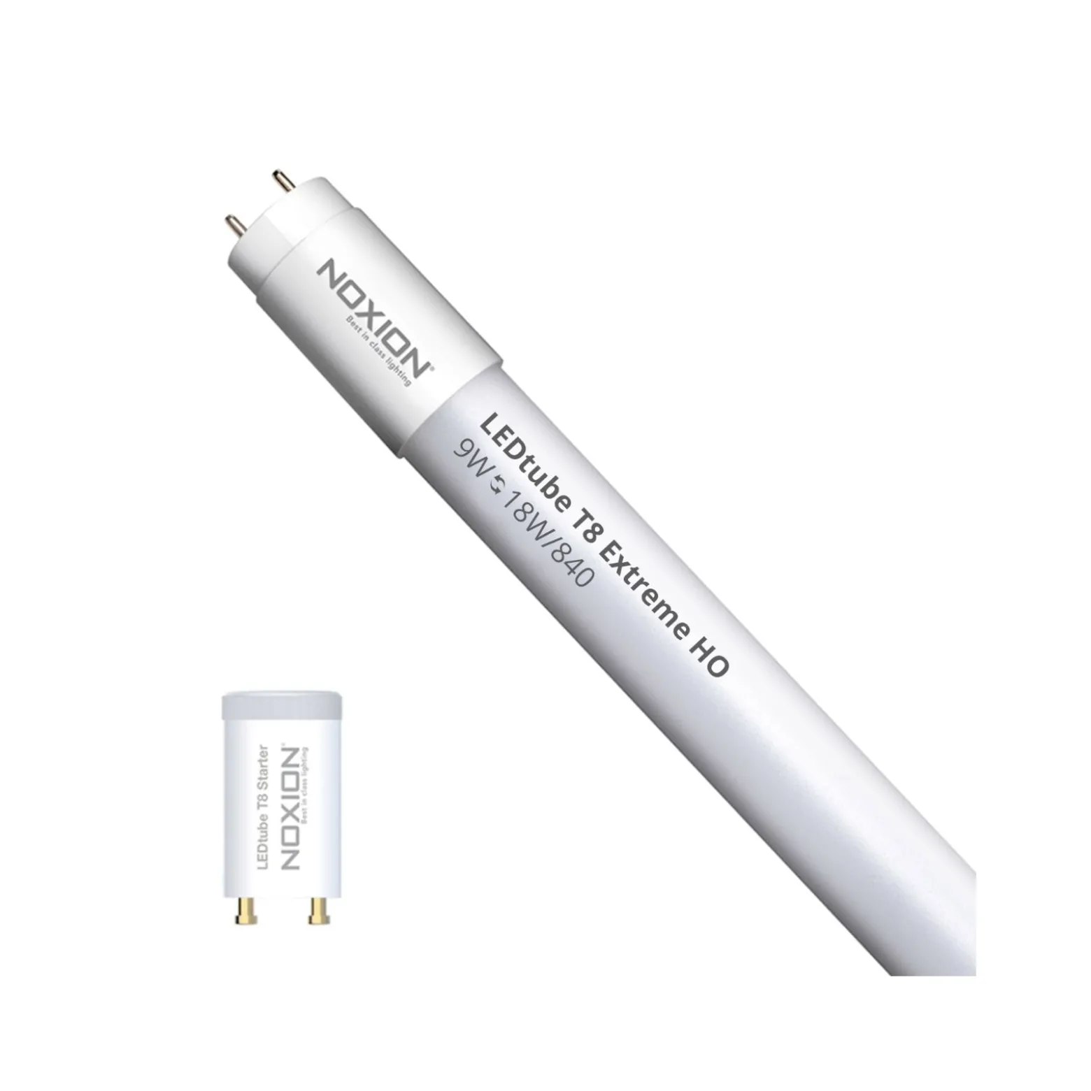 Noxion LED Rör T8 Avant Extreme (EM/Mains) High Output 8.2W 1150lm - 840 Kallvit | 60cm - Ersättare 18W