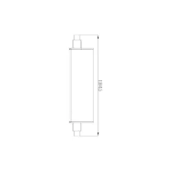 Noxion LED R7s 118mm Klar 11W 1521lm - 827 Extra Varm Vit | Dimbar - Ersättare 100W