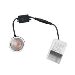 Noxion LED Spot Ares Djup ring Svart 6W 540lm 927-940 3CCT - med Inre Ring Silver | Utskärning 68mm