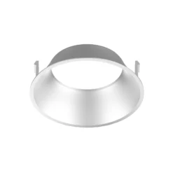 Noxion LED Spot Ares Djup Vit 6W 540lm 927-940 3CCT - med Inre Ring Silver | Utskärning 68mm