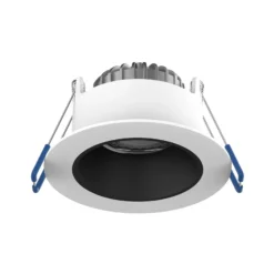 Noxion LED Spot Ares Djup Vit 6W 540lm 927-940 3CCT - med Inre Ring Svart | Utskärning 68mm