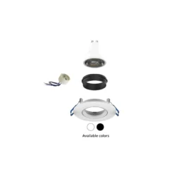 Noxion LED Spot Ares Lutningsbar Svart | Utskärning 68mm - incl. GU10 Fitting