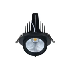 Noxion LED Spot Forza V2 Aluminium Svart 28W 3300lm 36D - 930-940-957 CCT | 160mm - Utskärning 145mm - Bästa Färgåtergivning