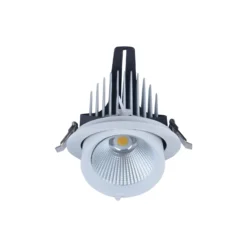 Noxion LED Spot Forza V2 Aluminium Vit 28W 3300lm 36D - 930-940-957 CCT | 160mm - Utskärning 145mm - Bästa Färgåtergivning