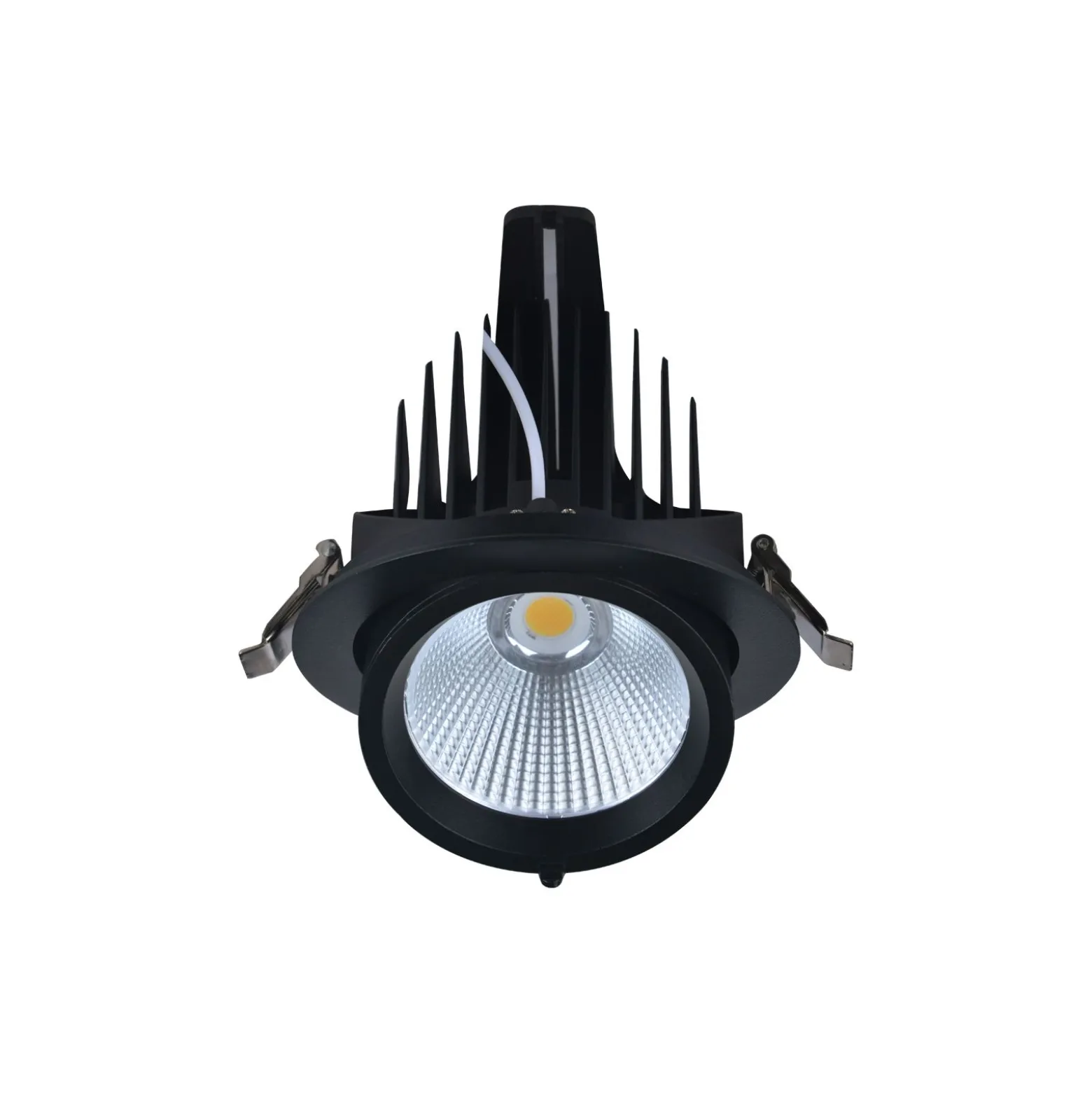 Noxion LED Spot Forza V2 Aluminium Svart 36W 4100lm 36D - 930-940-957 CCT | 160mm - Utskärning 145mm - Bästa Färgåtergivning