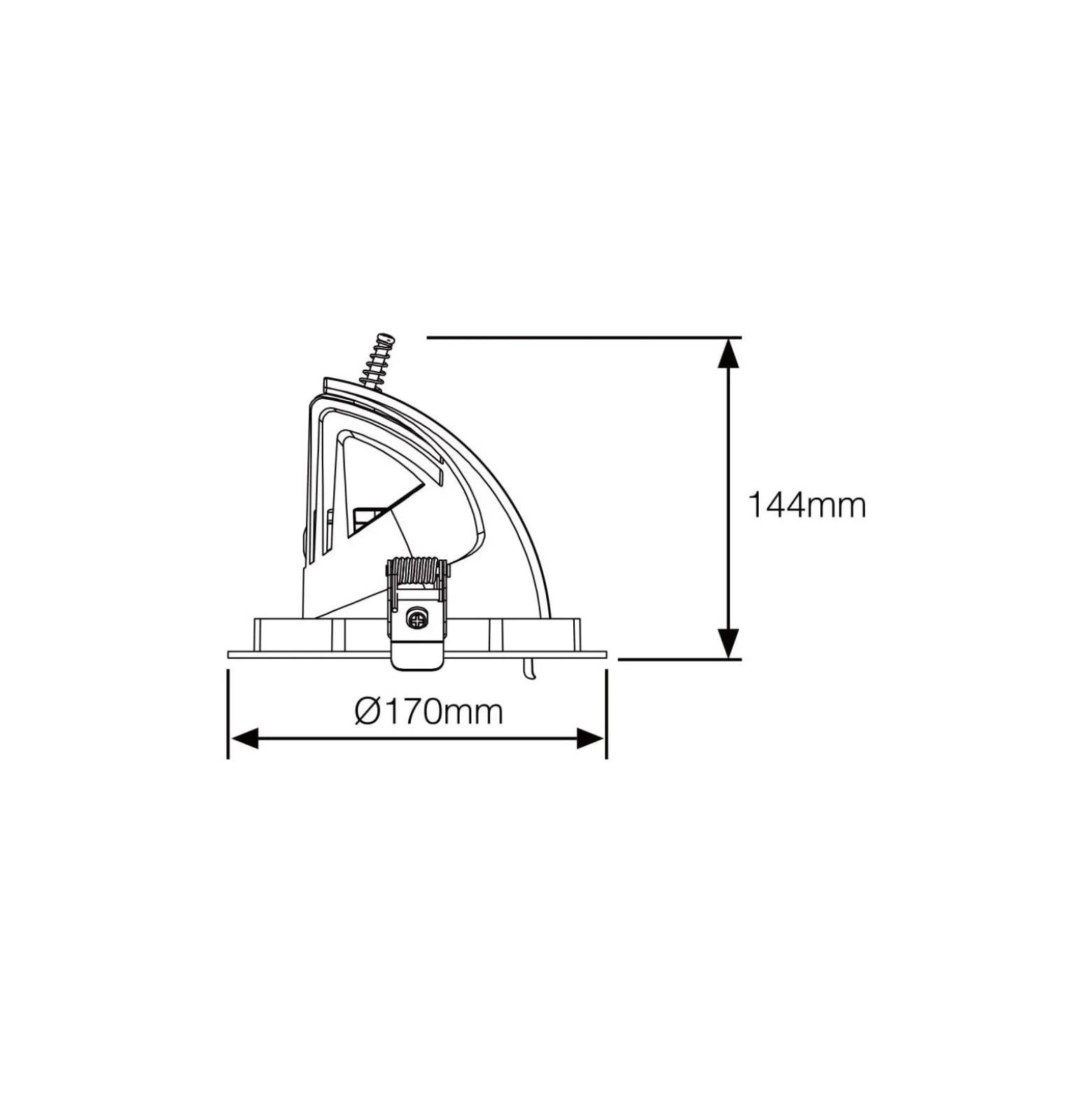 Noxion LED Spot Forza Vit 35W 3100lm 36D - 940 Kallvit | 168mm - Bästa Färgåtergivning