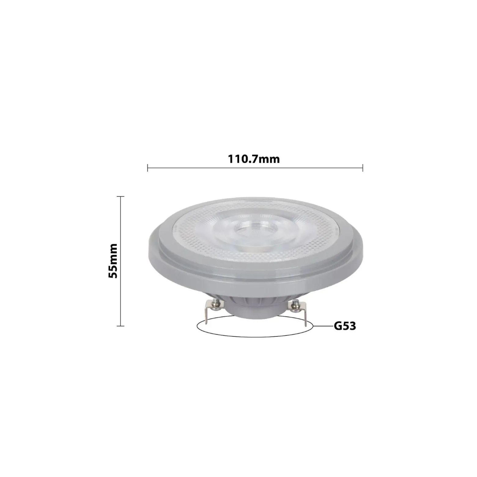 Noxion LED Spot G53 AR111 11,7W 800lm 24D - 927 Exta Varm Vit | Bästa Färgåtergivning - Dimbar - Ersättare 75W