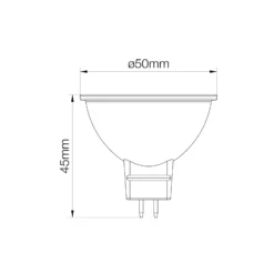 Noxion LED Spot GU5.3 MR16 4.4W 345lm 60D - 827 Extra Varm Vit | Dimbar - Ersättare 35W