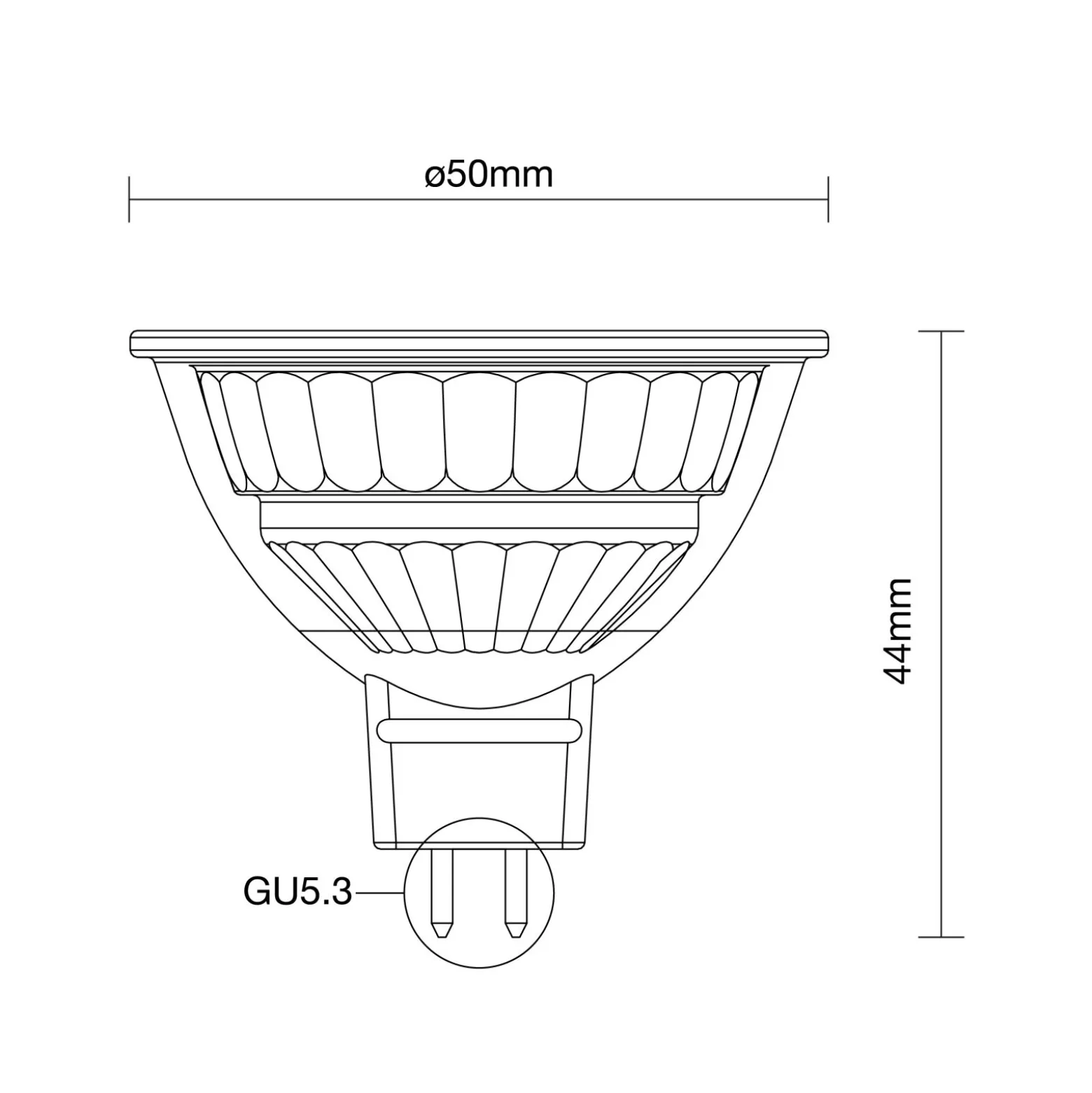 Noxion LED Spot GU5.3 MR16 6.1W 621lm 36D - 830 Varm Vit | Ersättare 50W