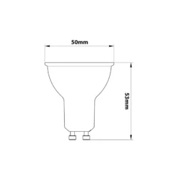 Noxion LED Spot GU10 PAR16 3W 230lm 36D - 827 Extra Varm Vit | Dimbar - Ersättare 35W