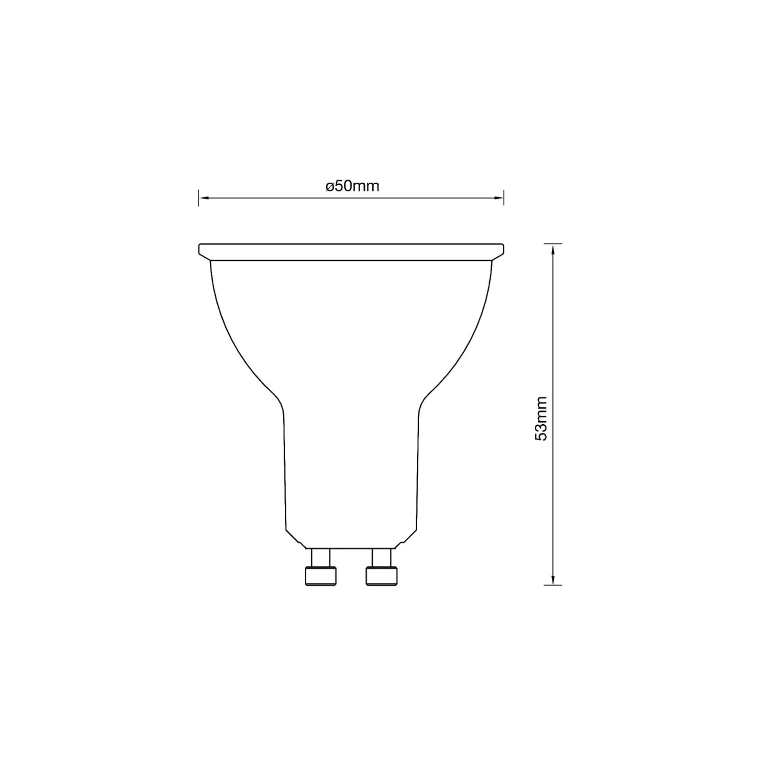 Noxion LED Spot GU10 PAR16 5.5W 560lm 36D - 827 Extra Varm Vit | Ersättare 78W