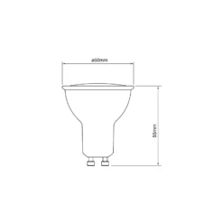 Noxion LED Spot GU10 PAR16 5.5W 620lm 120D - 840 Kallvit | Ersättare 50W