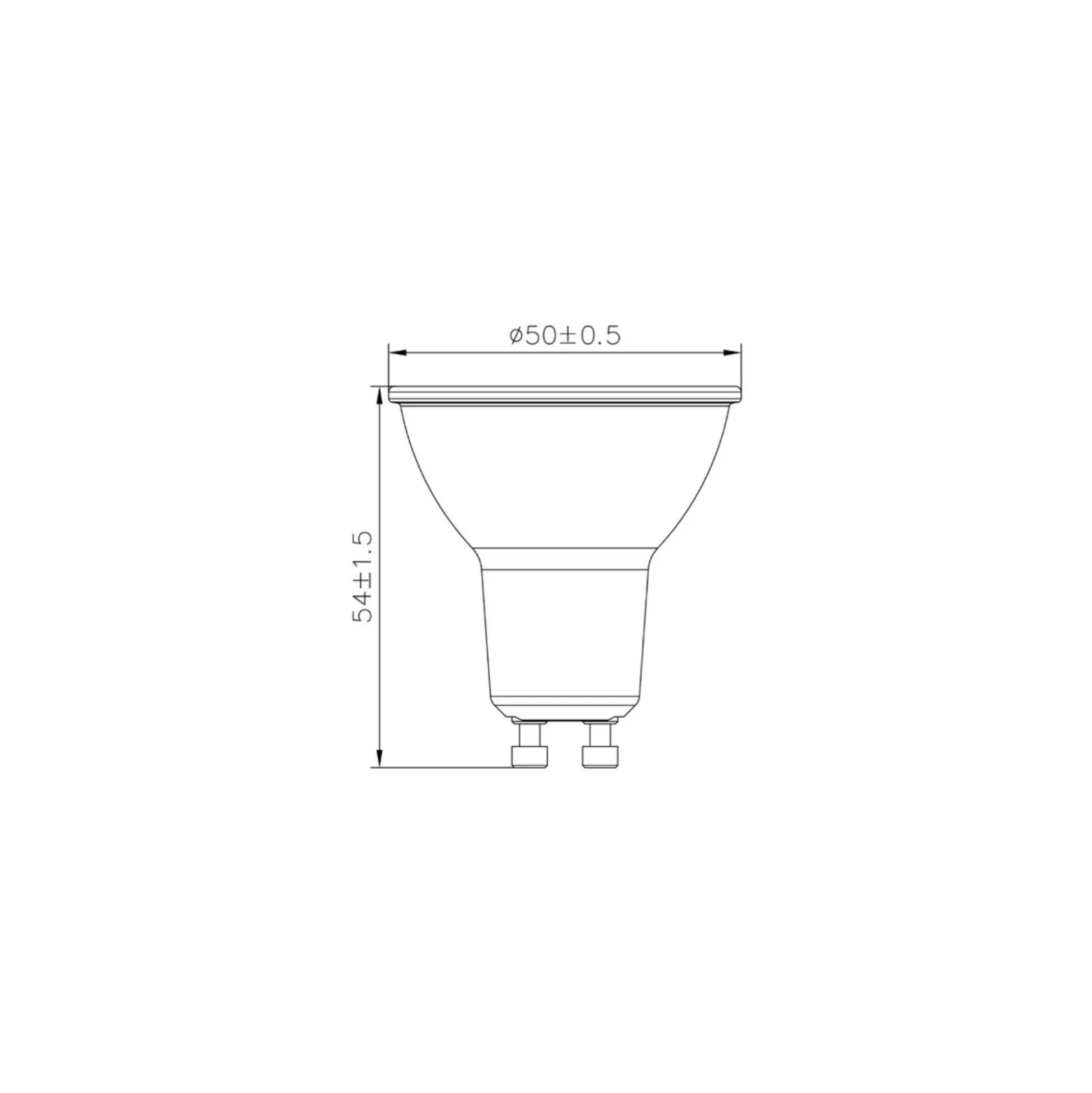 Noxion LED Spot GU10 PAR16 3.6W 345lm 36D - 840 Kallvit | Ersättare 50W