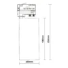 Noxion LED Spårbelysning 3-Fas Ecowhite Aluminium Svart 30W 3210lm 36D - 840 Kallvit | UGR <19