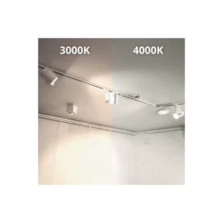 Noxion LED Spårbelysning 3-fas Spot Accento Grå 35W 3100lm 36D - 930 Varm Vit | Bästa färgåtergivning