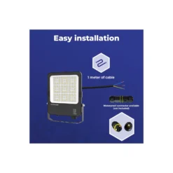 Noxion LED Strålkastare Beam V2.0 80W 11200lm 90D - 830-840-865 CCT | IP66 – Symmetrisk