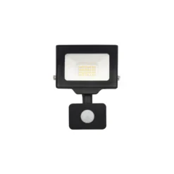 Noxion LED Strålkastare Beamy G3.1 Svart 20W 2200lm 100D - 840 Kallvit | IP44 - Rörelse- och Ljussensor - Symmetrisk