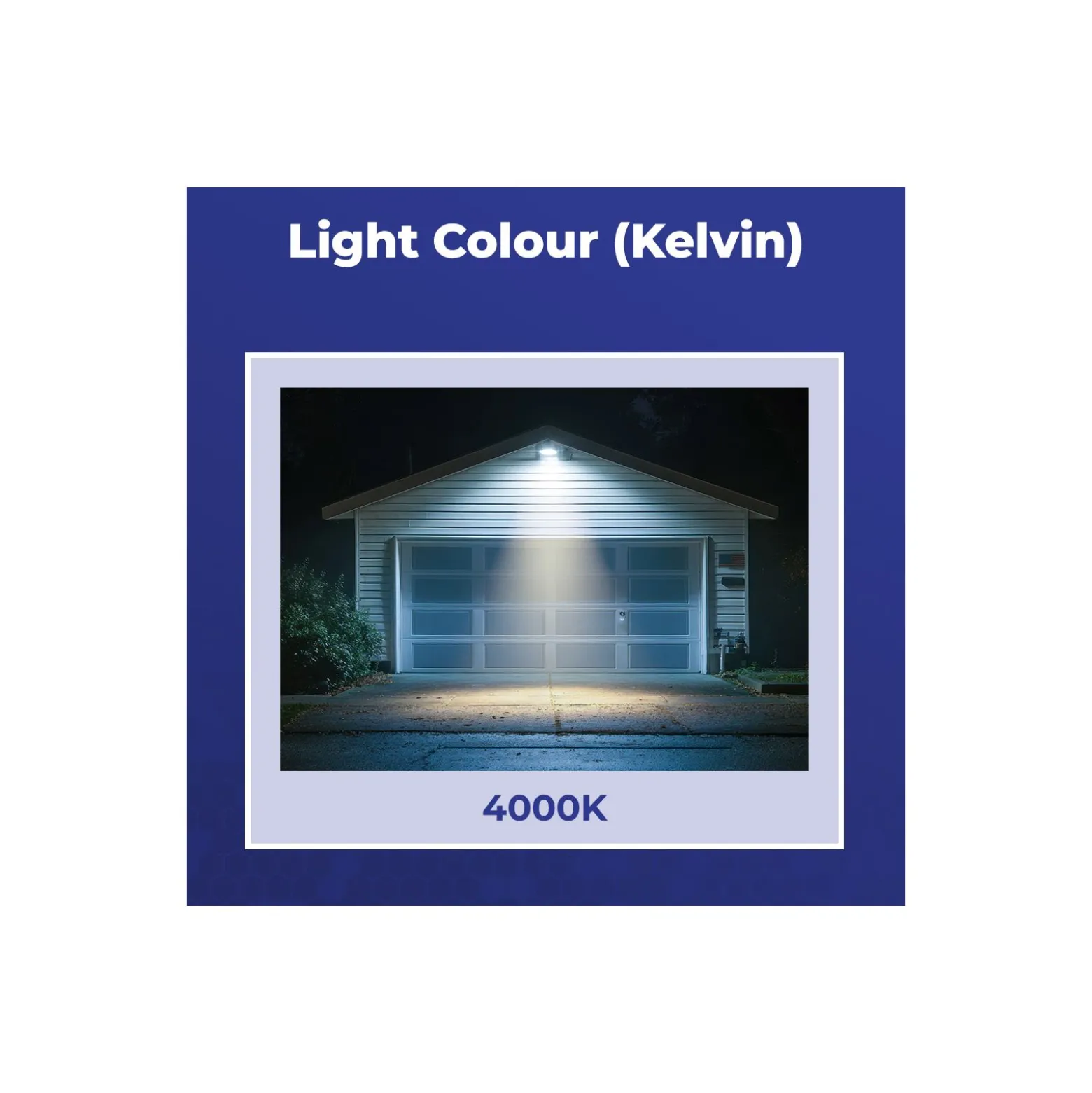 Noxion LED Strålkastare Beamy G3 10W 1100lm 100D - 840 Kallvit | IP44 - Rörelse- och Ljussensor - Symmetrisk