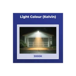 Noxion LED Strålkastare Beamy G3.1 Svart 30W 3300lm 110D - 830 Varm Vit | IP44 - Rörelse- och Ljussensor - Symmetrisk