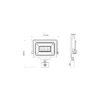 Noxion LED Strålkastare Beamy G3 50W 5500lm 110D - 840 Kallvit | IP44 - Rörelse- och Ljussensor - Symmetrisk