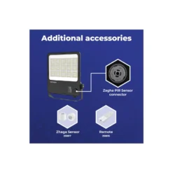 Noxion LED Strålkastare ProBeam V2.0 130W 17300lm 60D - 830-840-865 CCT | IP66 - Asymmetrisk