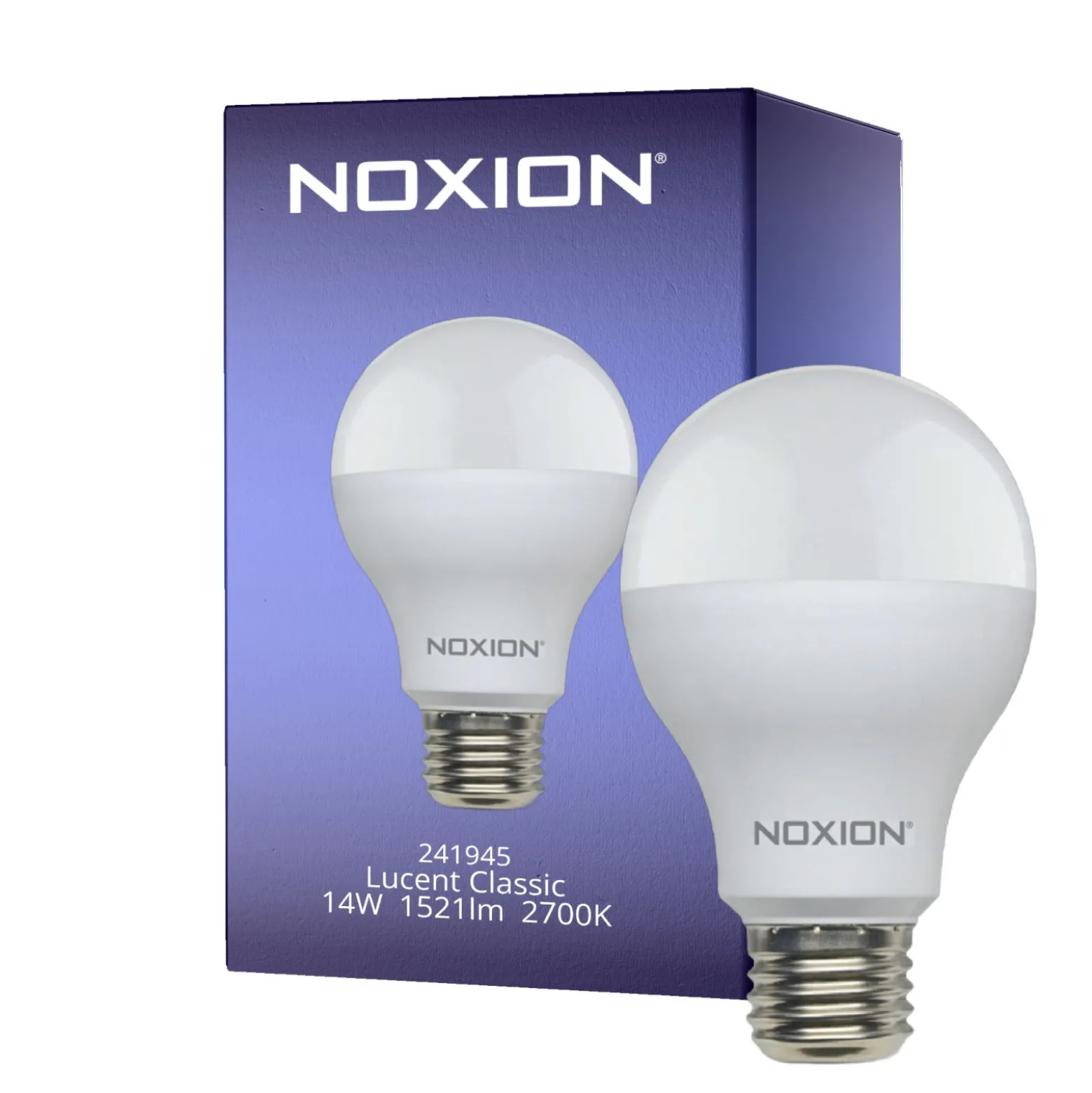 Noxion Lucent Classic LED E27 Päron Matt 14W 1521lm - 827 Extra Varm Vit | Ersättare 100W