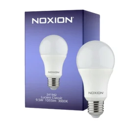 Noxion Lucent Classic LED E27 Päron Matt 9.5W 1055lm - 830 Varm Vit | Ersättare 75W