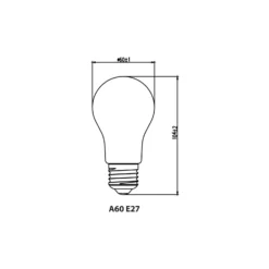 Noxion Lucent Filament LED E27 Päron Klar 4.5W 470lm - 827 Extra Varm Vit | Ersättare 40W