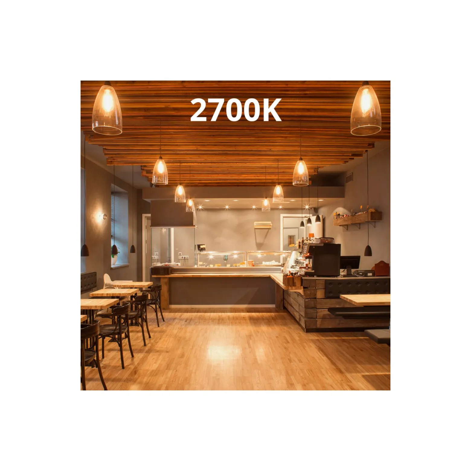 Noxion Lucent Filament LED E27 Päron Klar 7W 806lm - 827 Extra Varm Vit | Dimbar - Ersättare 60W